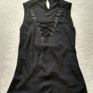 Lace up tank top